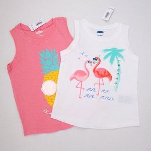 Old Navy playtime tank tops (size 2T) NWT